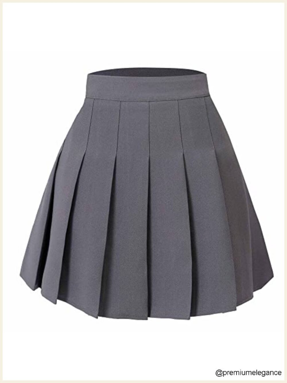 High Waist Pleated Tennis Skirt with Inner Shorts A-Line Mini